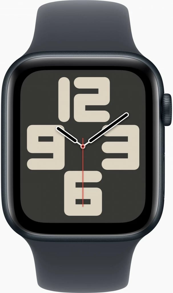 Smartwatch Apple Watch SE GPS + Cellular, 44mm, kasë alumini midnight, rrip sport M/L, i zi
