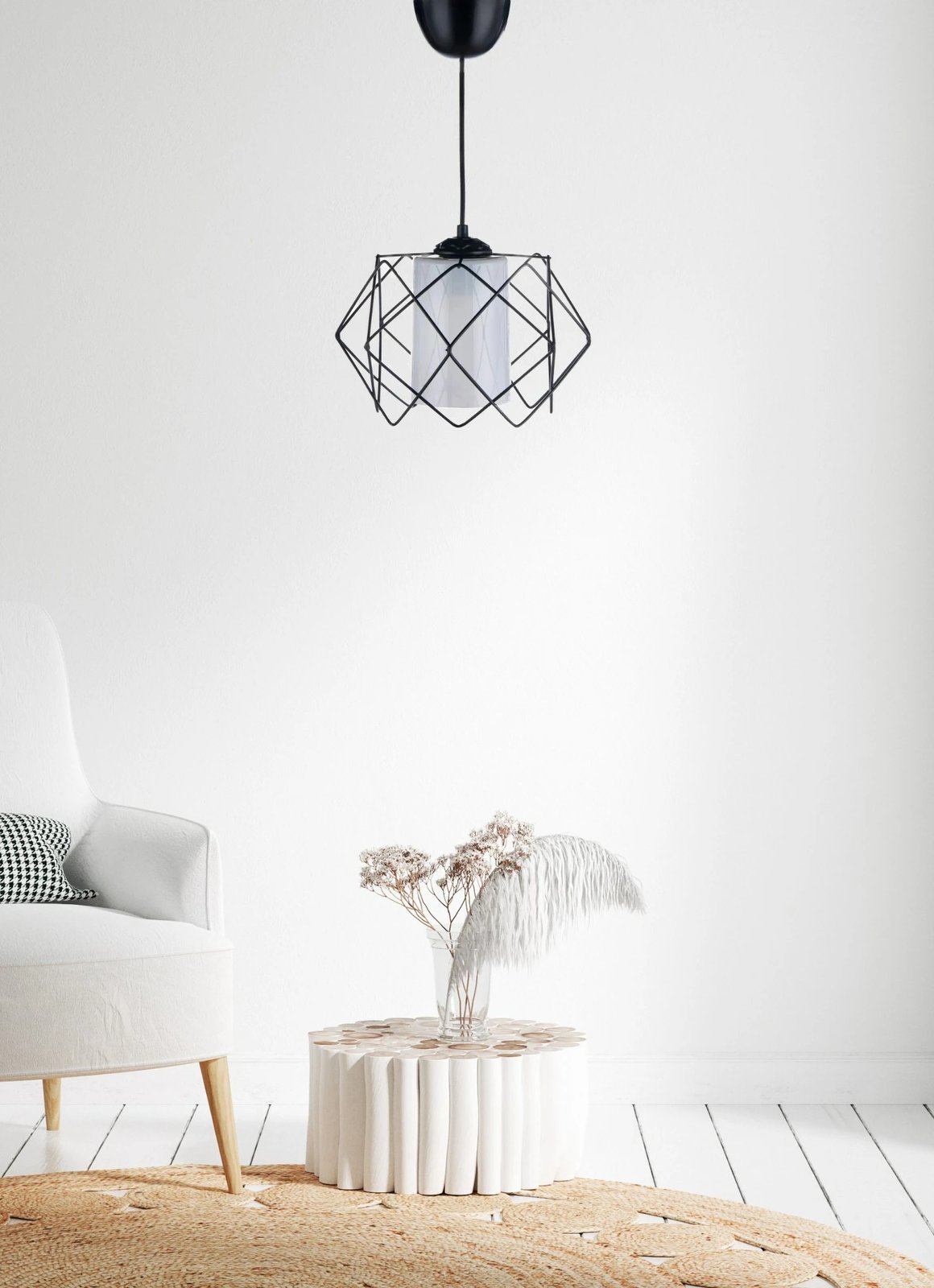 Llambë tavani Opviq, LB029, metal, ngjyrë e zezë