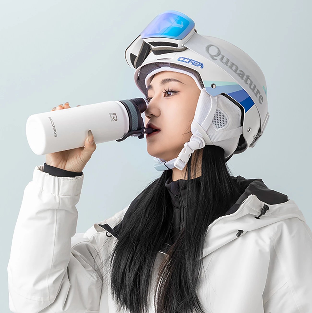 Shishe termo Rockbros 35210029005 për biçikletë, 550 ml, e bardhë