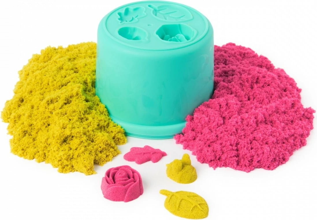 Set rërë kinetike Spin Master Kinetic Sand Flower SquishBlossom, 240g, 2 ngjyra