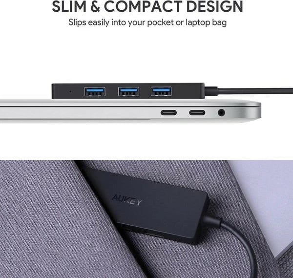 HUB USB-C AUKEY CB-C64, 4x USB 3.1, i zi