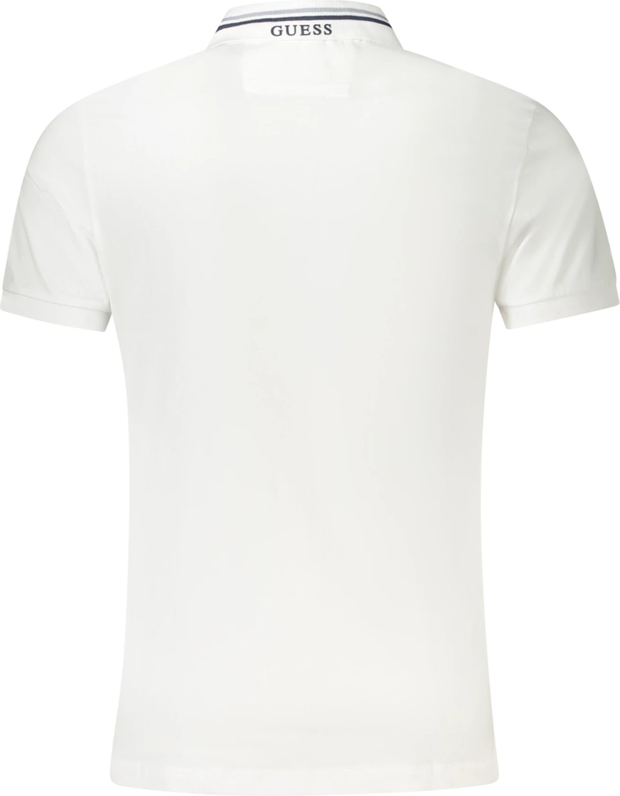 Maicë polo GUESS JEANS Polo meshkuj, e bardhë Maicë polo GUESS JEANS Polo meshkuj, e bardhë