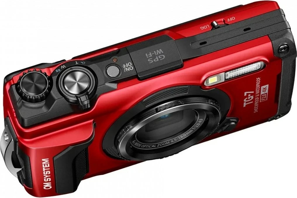 Aparat fotografik Olympus TG-7, kompakt, 12 MP, 4K, i kuq