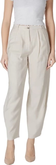 Pantallona Vila Clothes për femra, të bardha