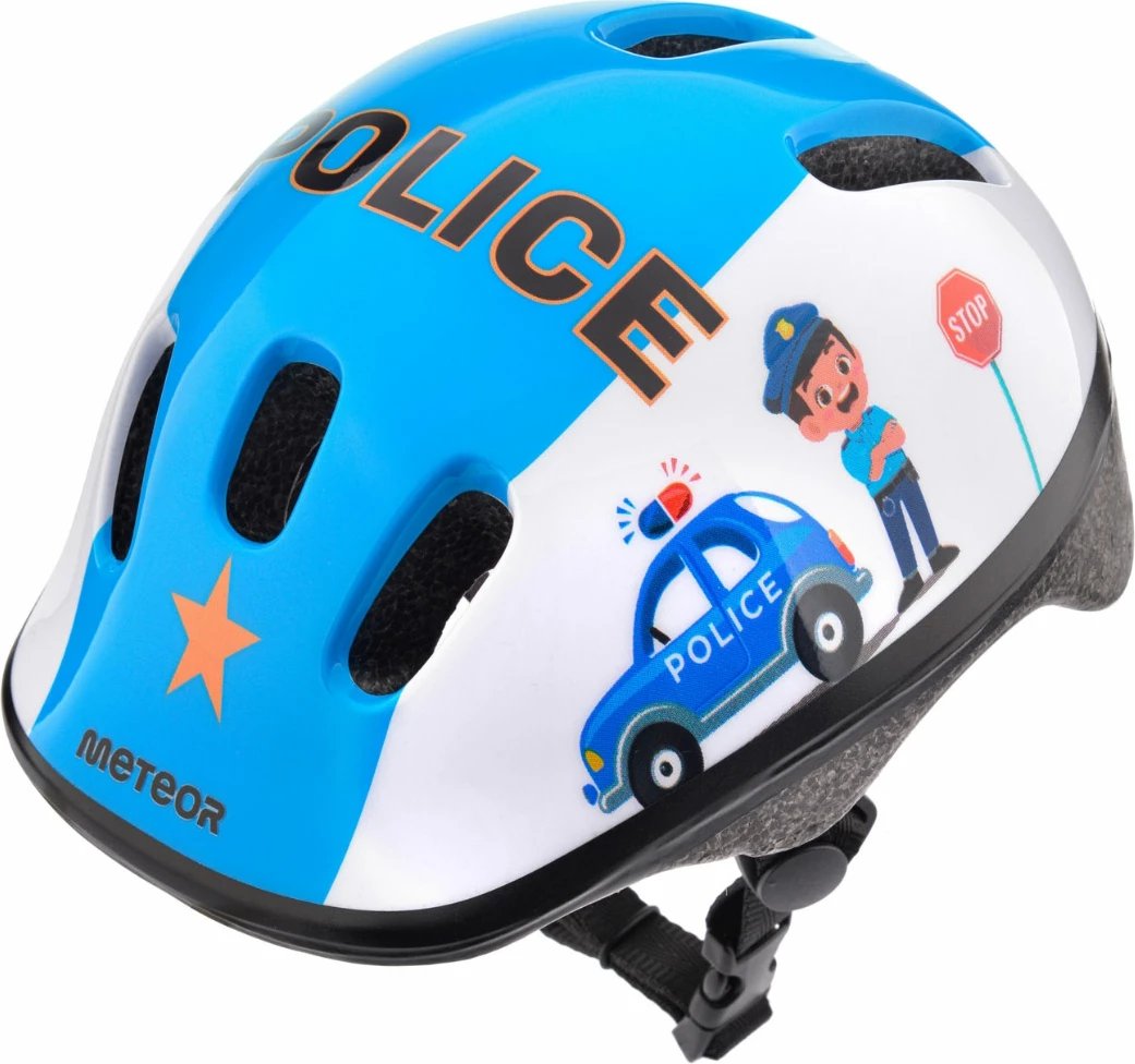 Helmetë biçiklete për fëmijë Meteor, police