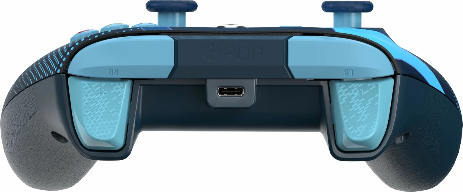 Gamepad PDP Rematch Blue Tide Glow, me kabllo, USB Type-C, për Xbox/PC, blu