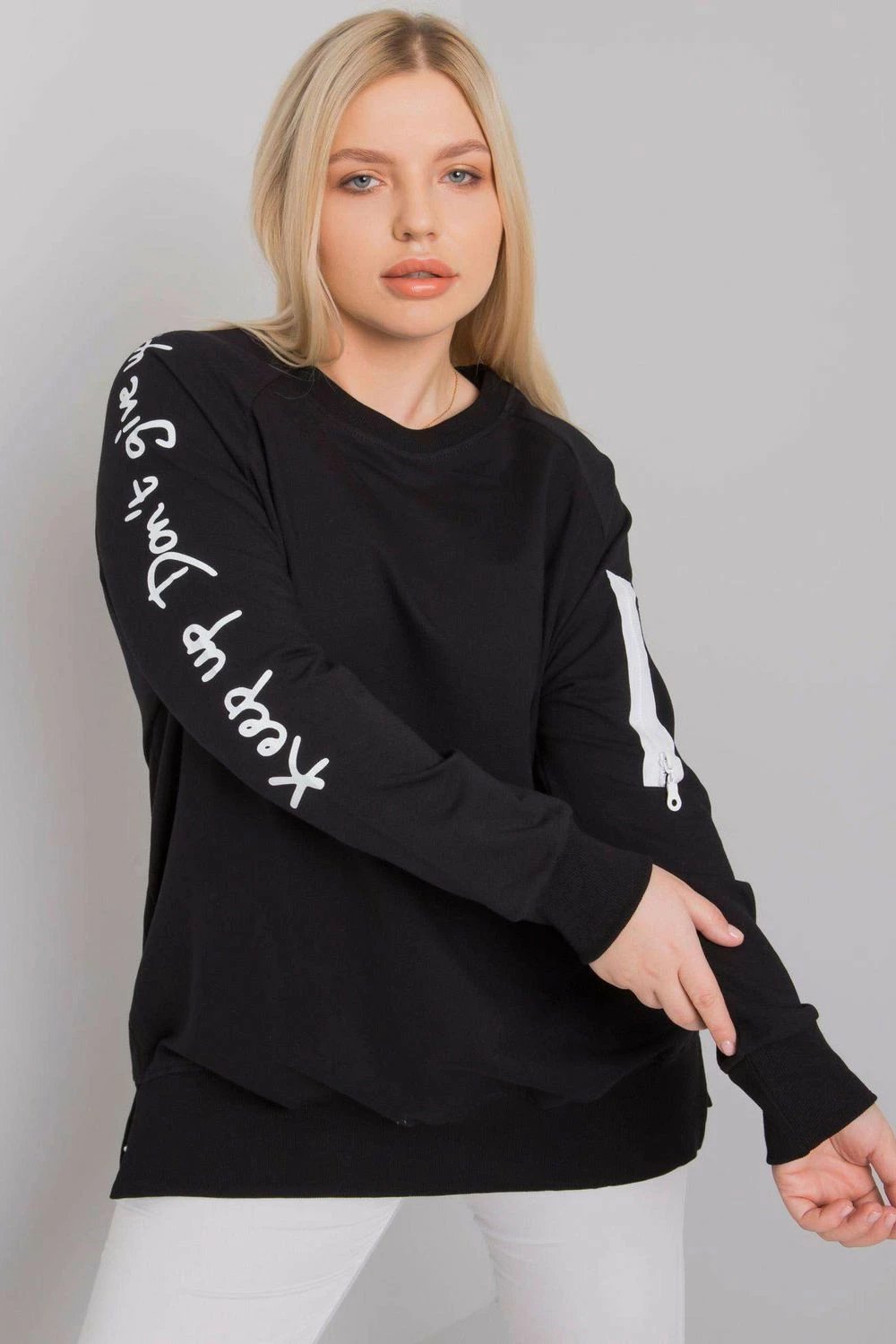 Sweatshirt për femra Relevance 160044, e zezë