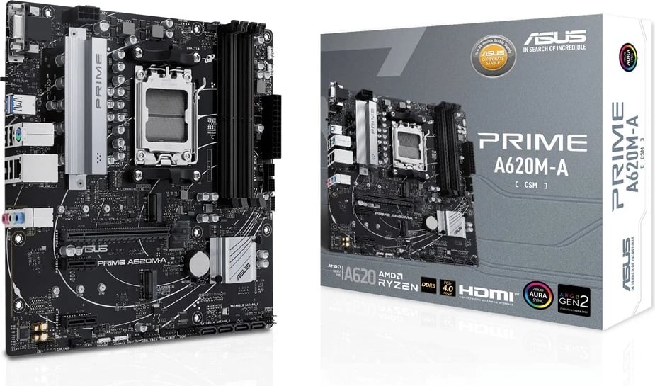 Pllakë amë ASUS PRIME A620M-A-CSM, AMD A620, Socket AM5, micro ATX