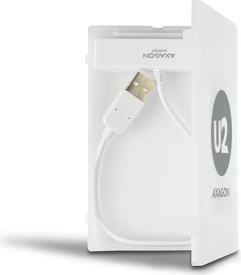 Kasë e jashtme AXAGON ADSA-1S për SSD/HDD 2.5", USB 2.0, e bardhë