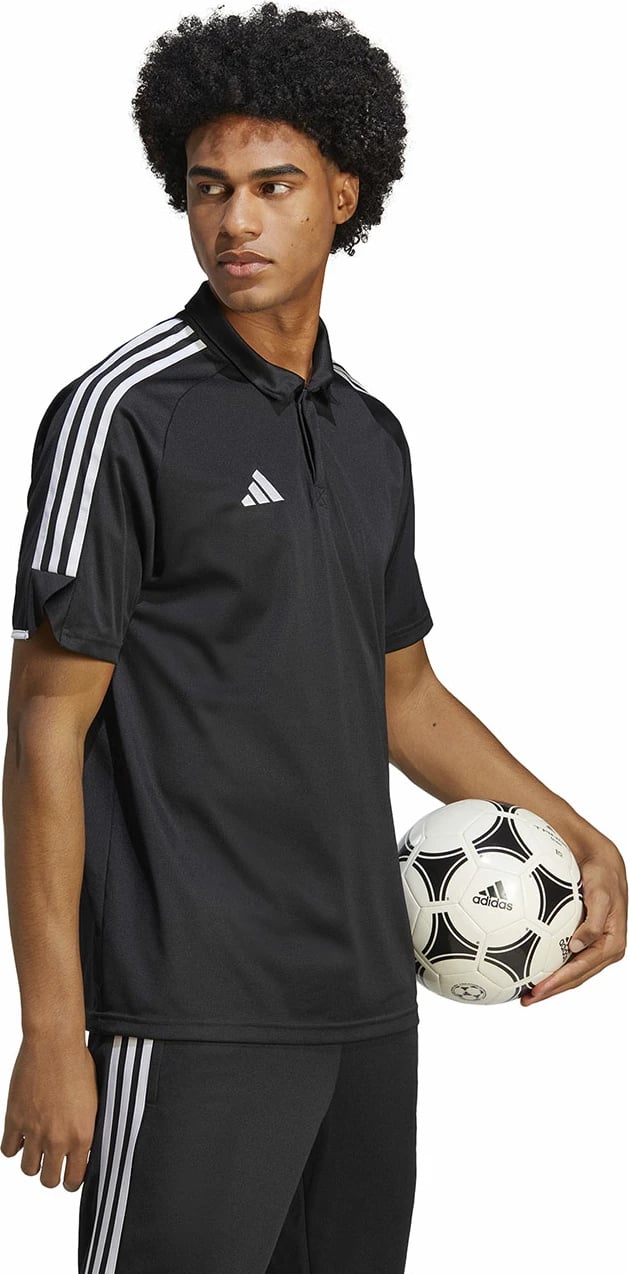Maicë polo për meshkuj adidas, e zezë