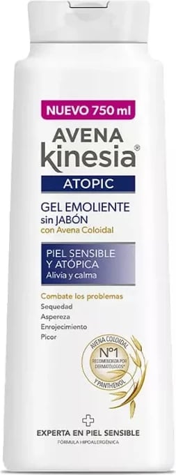 Xhel dush pa sapun për trup uniseks Avena Kinesia Atopic 750ml