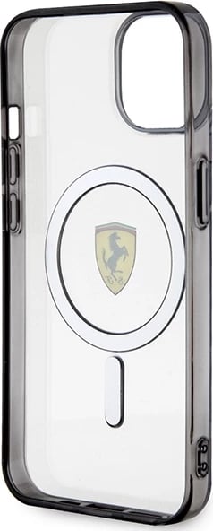 Mbështjellës Ferrari FEHMP14SURKT për iPhone 14 6.1", transparent, MagSafe