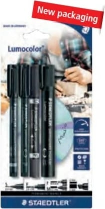 Set markerash STAEDTLER Lumocolor 60 BK, 4 copë, e zezë