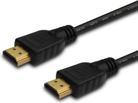 Kabëll HDMI, Savio CL-194, 1.5 m, v2.0 High Speed me Ethernet, 4K, lidhës gold-plated, i zi