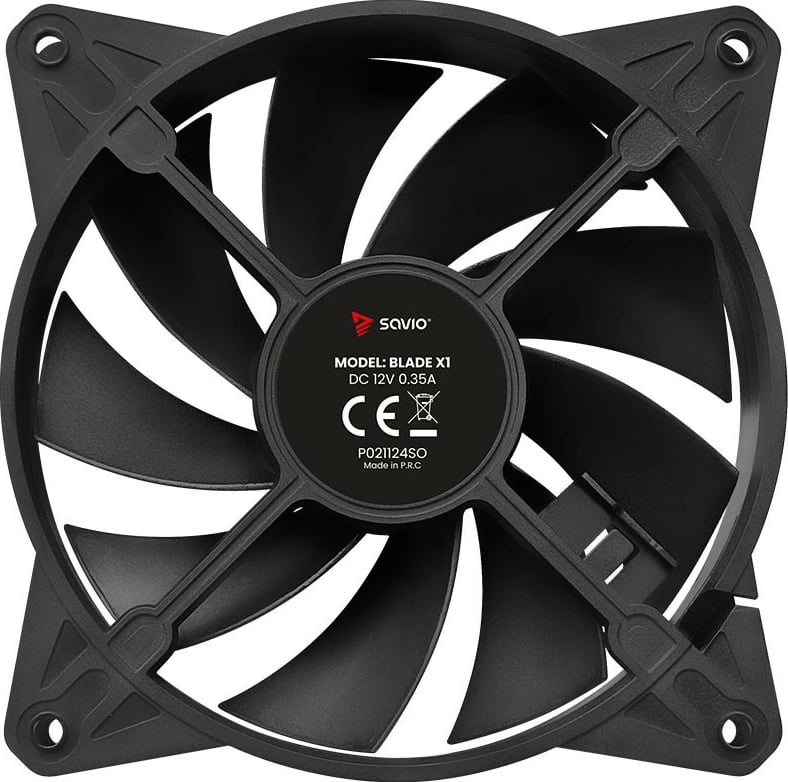 Ventilator kase Savio BLADE X1, 120mm, 4-pin PWM, i zi