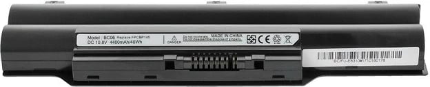 Bateri laptop Mitsu për Fujitsu E8310/S7110, 4400 mAh, 48 Wh, Li-ion, e zezë