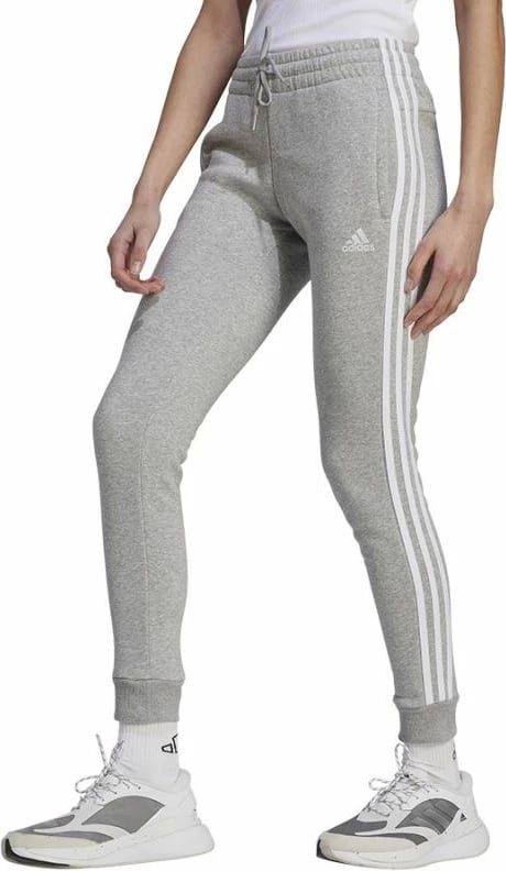Pantallona adidas 3 Stripes për Femra, ngjyrë gri