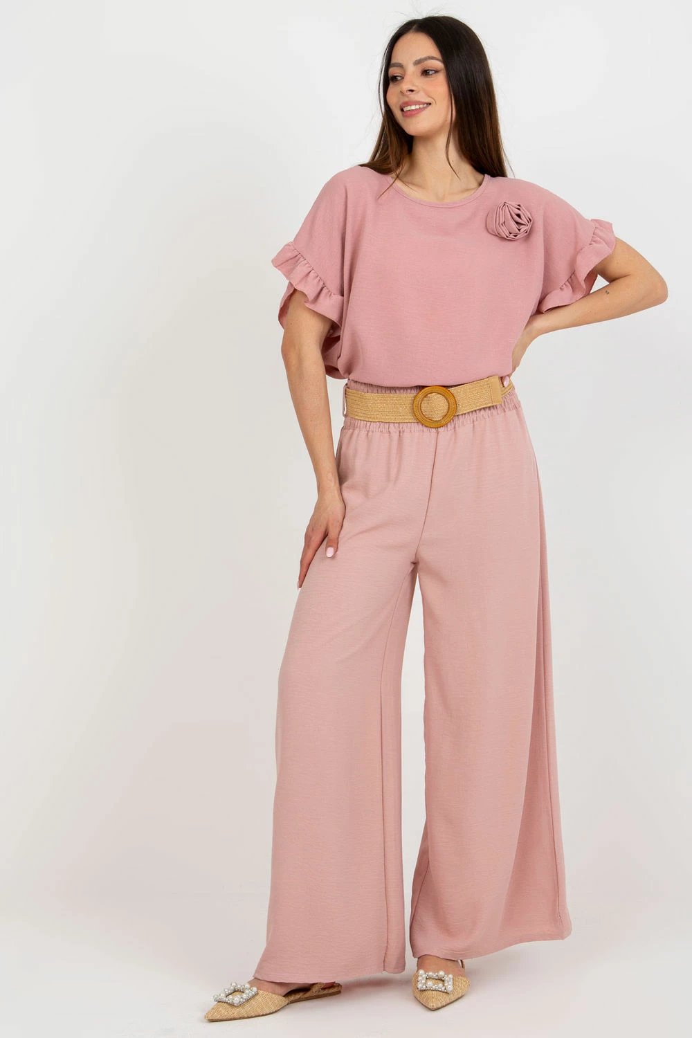Pantallona femra Italy Moda 180204, rozë