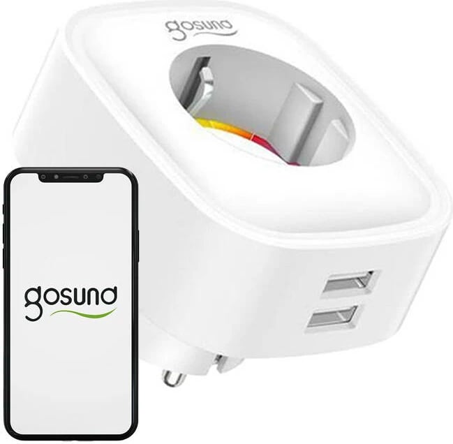 Prizë inteligjente Gosund SP112 me WiFi, 2xUSB, 16A, e bardhë