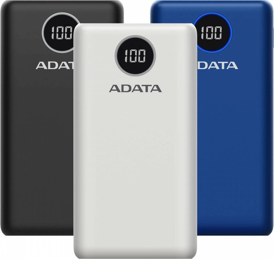 Powerbank ADATA P20000QCD 20000mAh, e zezë