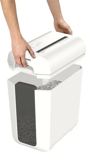 Shredder Fellowes LX65, particle-cut, 22L, i bardhë