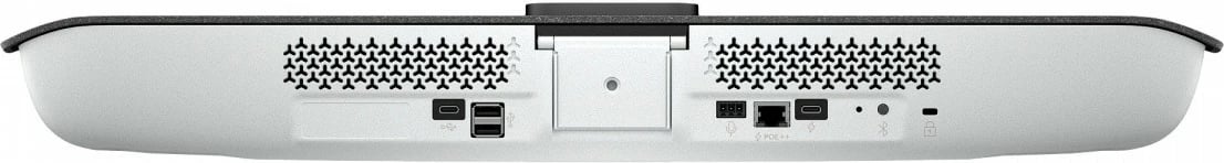 Video bar konferencash POLY Studio V12, 4K Ultra HD, mikrofon i integruar, RJ-45, zi/bardhë