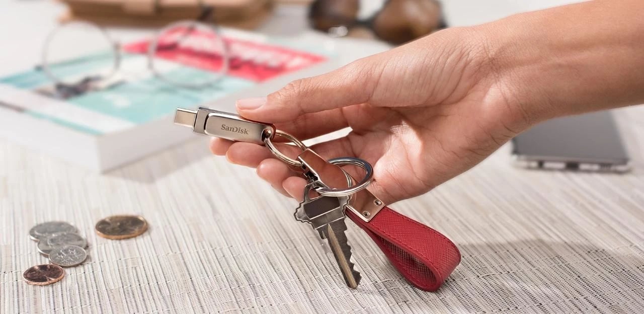 USB flash drive SanDisk, 64GB, argjend