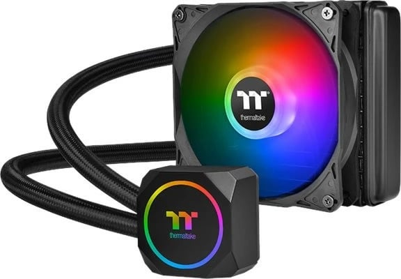 Ftohës me lëng Thermaltake CL-W285-PL12SW-A, All-in-one, 59.28 cfm, i zi