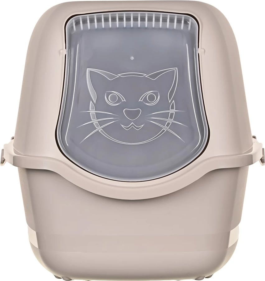 Kuti mbeturinash për mace DIAMENTIQ BAYA, plastikë, 55.5 x 40 x 38.7 cm, bezhë