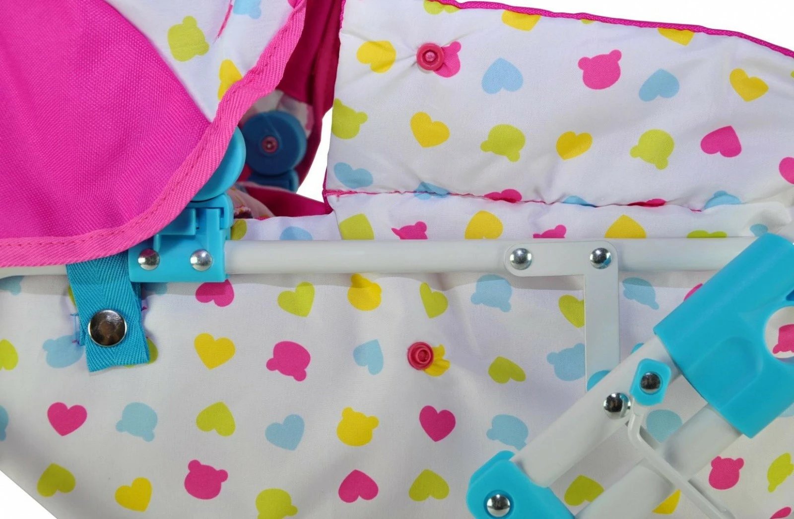 Karrocë lodër për kukulla Milly Mally Alice Candy, shumëngjyrëshe
