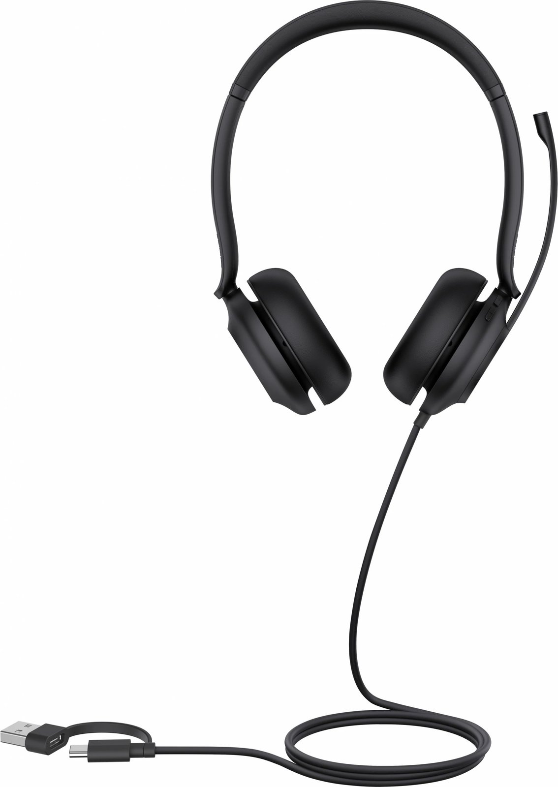 Kufje Yealink UH35 Dual UC, USB-C/USB-A, binaurale, e zezë