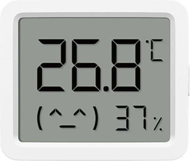 Sensor temperaturë dhe lagështi, XIAOMI, Smart Temperature and Humidity Monitor 3 Mini 63668, LCD 42.8×35.1 mm, Bluetooth Mesh, bateri CR2450, saktësi 0.1°C/1%RH, e bardhë