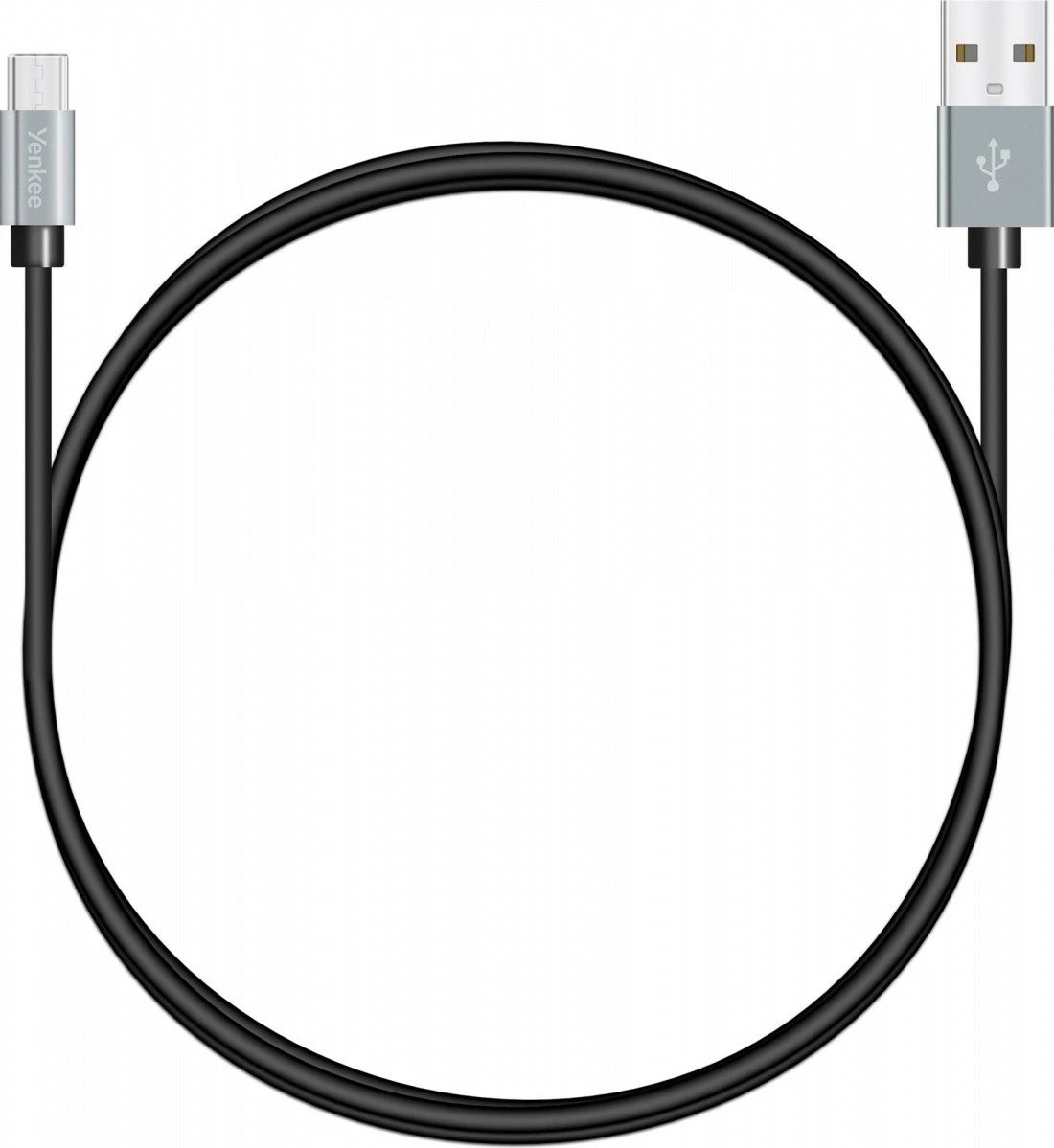 Kabllo USB YENKEE YCU 222BSR, 2m, Micro USB, e zezë