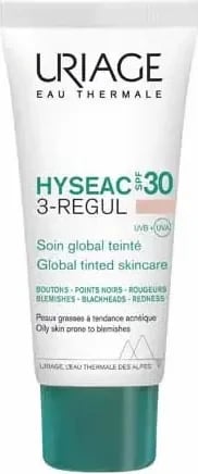 Krem i ngjyrosur për fytyrë Uriage Hyséac Global Color Treatment SPF30 unisex 30ml