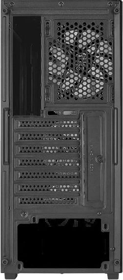 Kasë AeroCool Designer v1, Midi Tower, ATX/micro ATX/mini ITX, e zezë, me 4 ventilatorë RGB Kasë AeroCool Designer v1, Midi Tower, ATX/micro ATX/mini ITX, e zezë, me 4 ventilatorë RGB