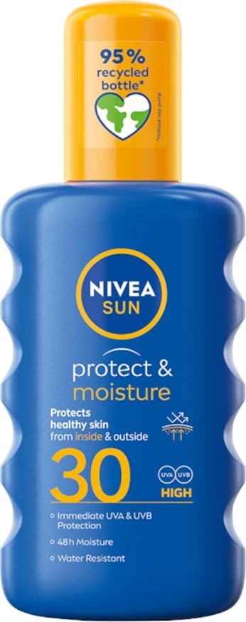 Spray për trup Nivea Sun Protect & Moisture SPF30 për femra, 200ml