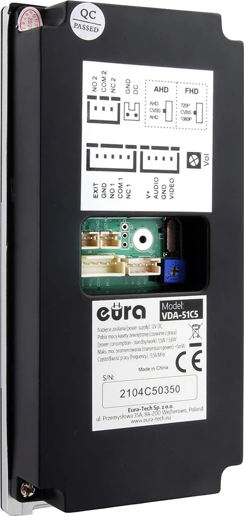 Video Domofon Eura VDP-99C5, i zi, WiFi, RFID, TUYA