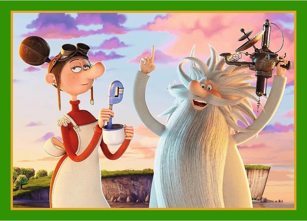 Puzzle 4n1 Trefl Smok Diplodok, 207 pjesë, për fëmijë