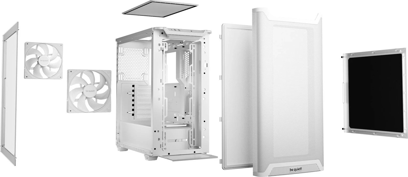 Kasë be quiet! PURE BASE 501 Airflow Window, Midi Tower, Bardhë