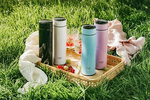 Termos, Adler AD 4506, ekran LED, 473 ml, e zezë