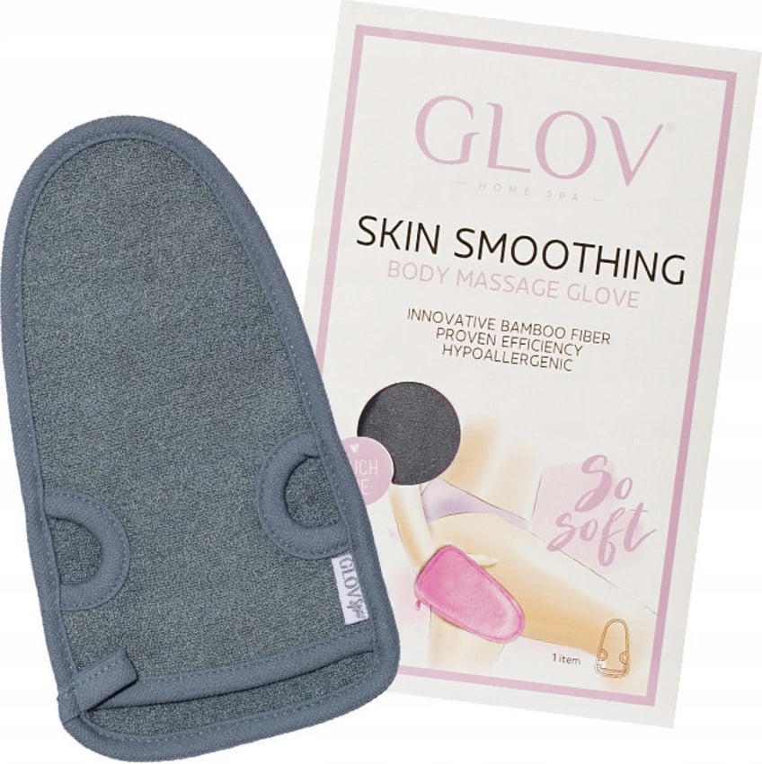 Dorezë për masazh trupi Glov Smooth Grey 1 copë