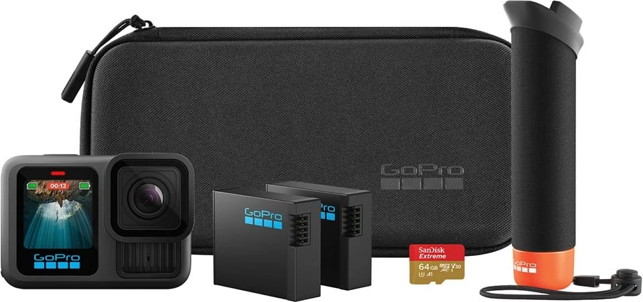Kamera sportive GoPro Hero 13 Black, set aksesorësh, e zezë