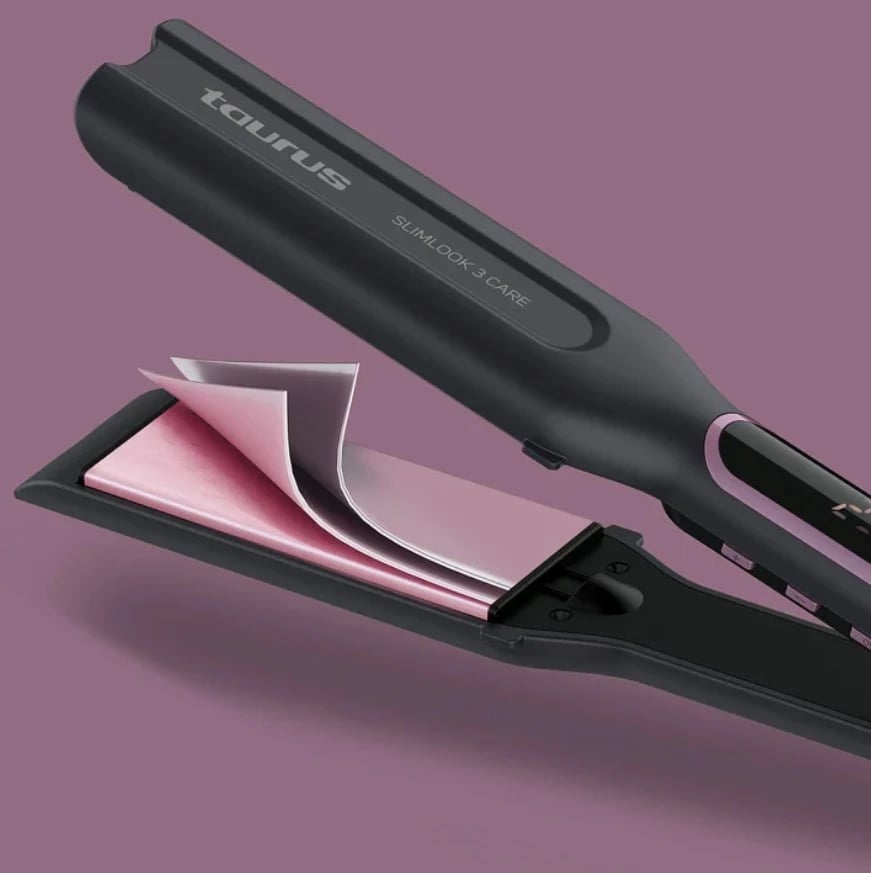 Hekur për drejtuar flokët Taurus Slimlook 3 Care, ngjyrë e zezë