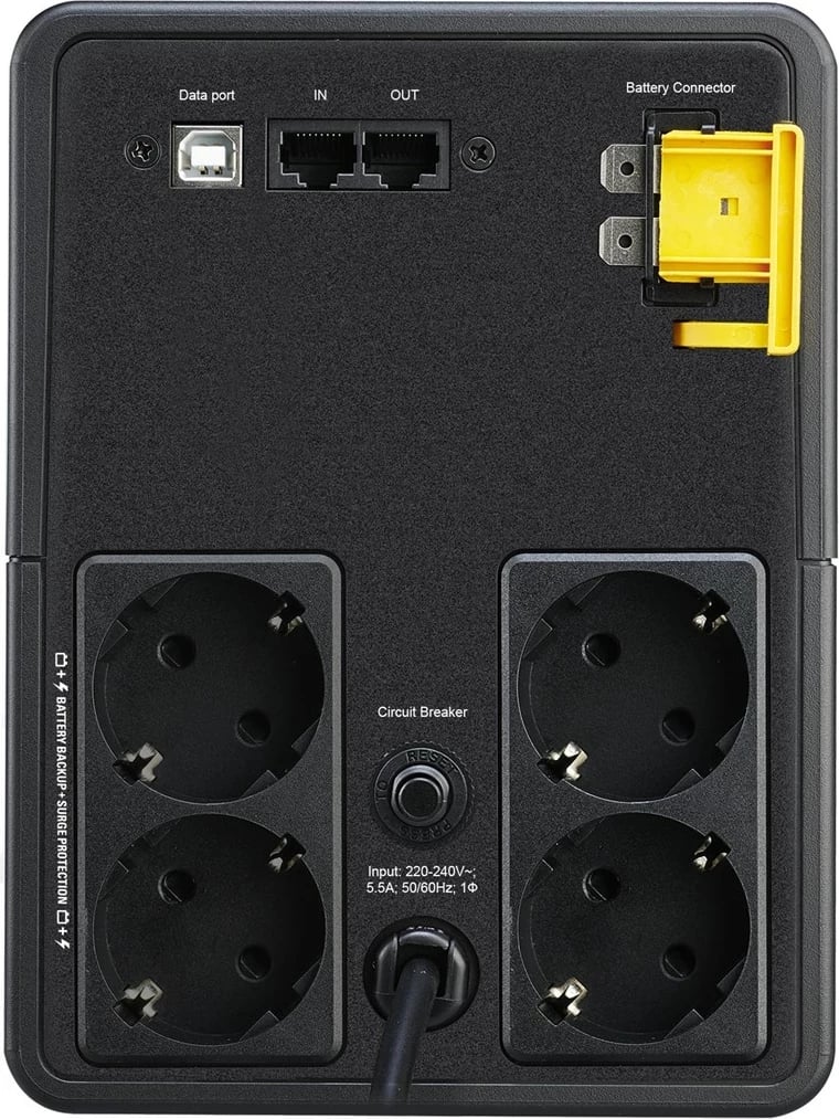 UPS BX1200MI-GR APC, Line-Interactive 1.2 kVA, 650 W, 4 AC, i zi 