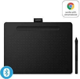 Tablet grafike Wacom Intuos M Bluetooth, Wired & Wireless, 2540 lpi, 216 x 135 mm, USB/Bluetooth, 7 mm, Pen, e zezë