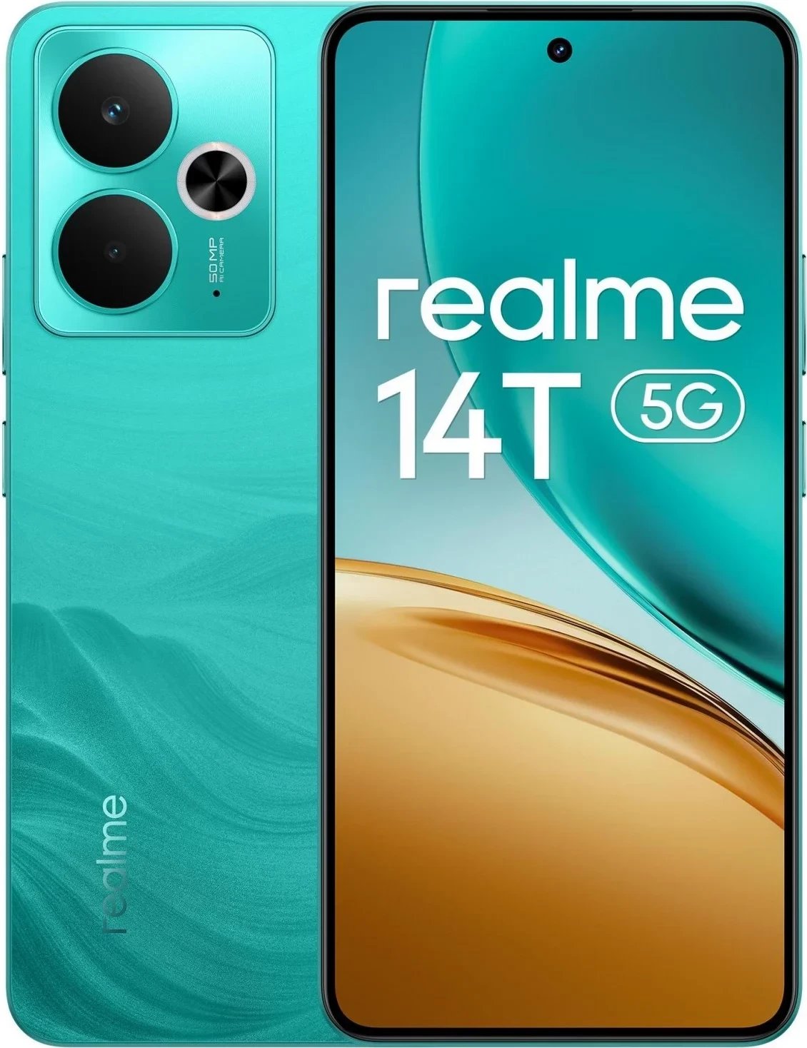 Celular Realme 14T 5G 8/256GB Surf Green Celular Realme 14T 5G 8/256GB Surf Green