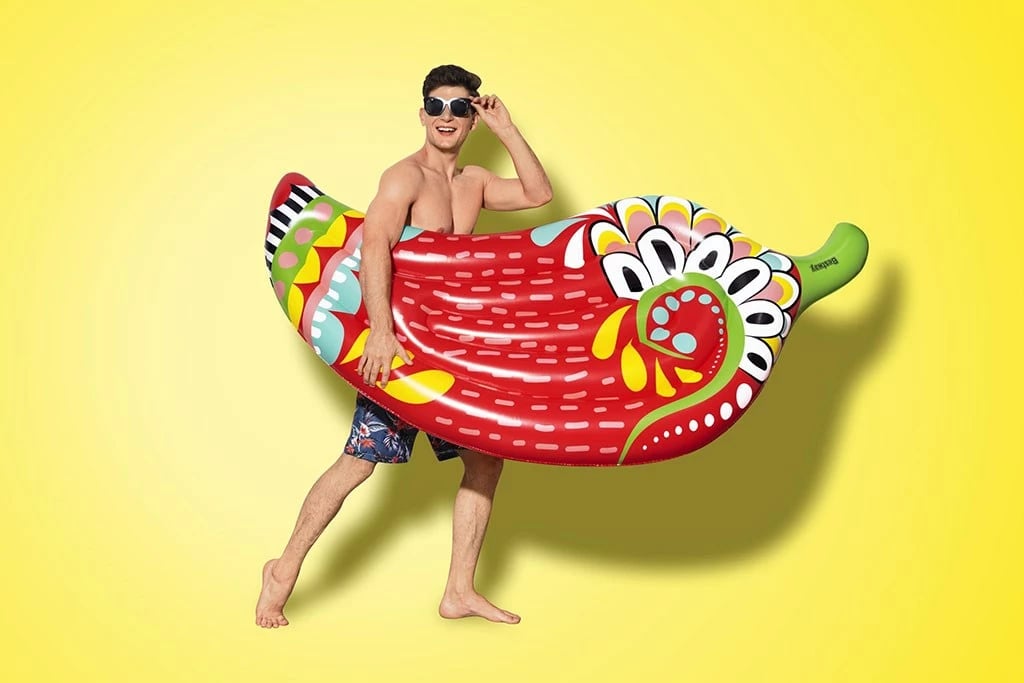 dyshek noti i fryrë, Bestway, Paprička, 1.95 x 0.99 m, e kuqe