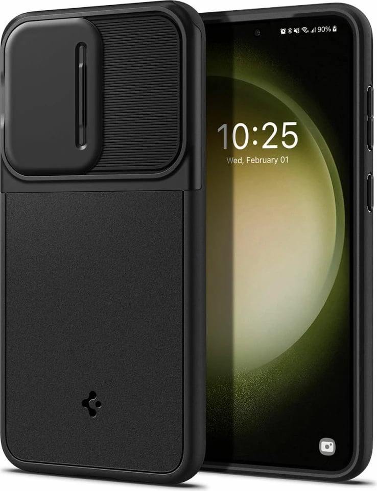 Mbështjellës Spigen Optik Armor për Samsung Galaxy S23, i zi