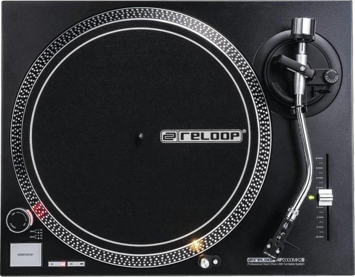 Turntable Reloop RP-2000 USB MK2, Direct Drive, Alumini, E Zezë