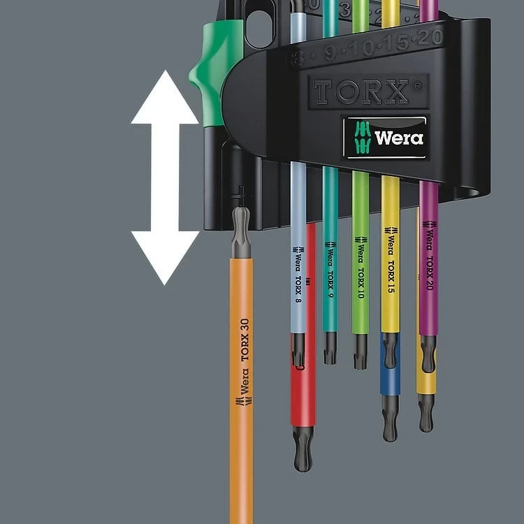 Set çelësash Wera 967/9 TX BO, Multikolor